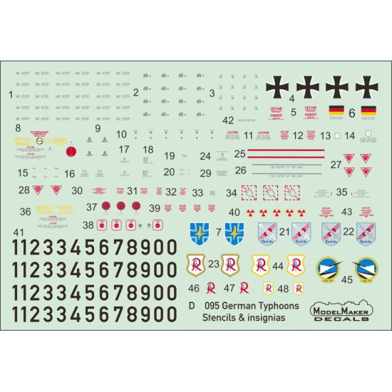 ModelMaker 1/48 D48096 German Eurofigher Typhoon TLG 31 Boelcke Aircraft Decal ModelMaker 1/48 D48096 German Eurofigher Typhoon TLG 31 Boelcke Aircraft Decal