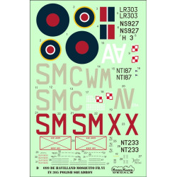 ModelMaker 1/48 D48099 De Havilland DH-98 Mosquito F.B. Mk.VI Polish Decal