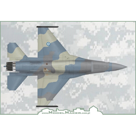 ModelMaker 1/48 D48120 Greek F-16C block 52 ZEUS decal+resin CFT +paraschute