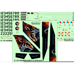 ModelMaker 1/48 D48165 Netherlands F-16 NTM 2018 Aircraft Decal