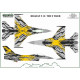 ModelMaker 1/48 D48179 Belgian F-16 THE X TIGER Aircraft Decal ModelMaker 1/48 D48179 Belgian F-16 THE X TIGER Aircraft Decal