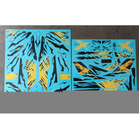 ModelMaker 1/48 D48179 Belgian F-16 THE X TIGER Aircraft Decal ModelMaker 1/48 D48179 Belgian F-16 THE X TIGER Aircraft Decal