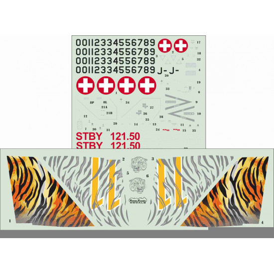 ModelMaker 1/48 D48204 F/A-18C Switzerland AF NATO Tiger Meet 2023 Decal