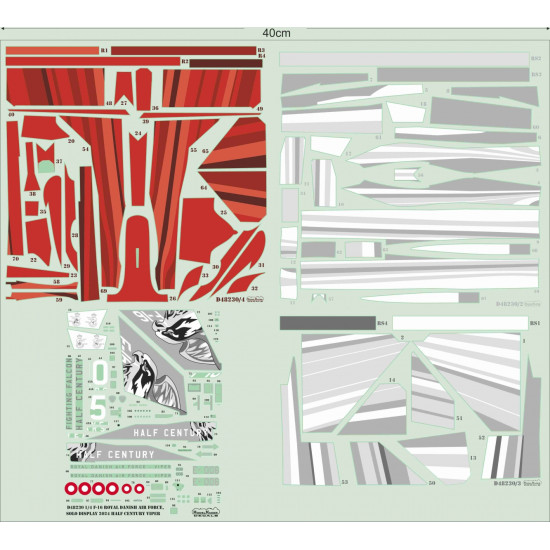 ModelMaker 1/48 D48230 F-16 Royal Danish AF Solo Display 2024 Half Century Viper ModelMaker 1/48 D48230 F-16 Royal Danish AF Solo Display 2024 Half Century Viper