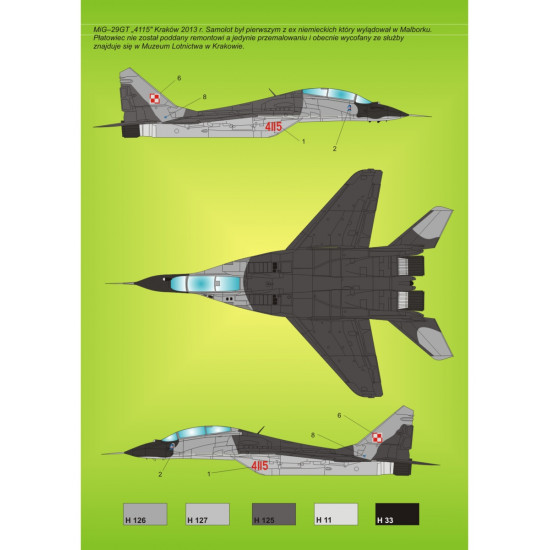 ModelMaker 1/72 D72007 MiG-29 in Polish service vol.2 Aircraft Decal ModelMaker 1/72 D72007 MiG-29 in Polish service vol.2 Aircraft Decal