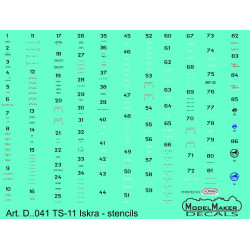 ModelMaker 1/72 D72041 TS-11 Iskra - stencils Aircraft Decal