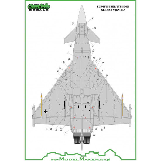 ModelMaker 1/72 D72051A Eurofighter Typhoon 10 Years German AF TLG 73 Steinhoff ModelMaker 1/72 D72051A Eurofighter Typhoon 10 Years German AF TLG 73 Steinhoff