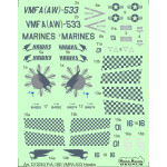 ModelMaker 1/72 D72053 F/A-18D VMFA-533 Hawks Aircraft Decal