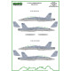 ModelMaker 1/72 D72054 F/A-18D VMFA-225 Vikings Aircraft Decal