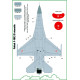 ModelMaker 1/72 D72073 Polish F-16C/D Stencils Aircraft Decal