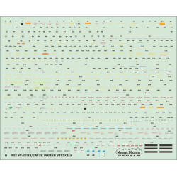 ModelMaker 1/72 D72083 Su-22M4/UM-3k Polish stencils Aircraft Decal