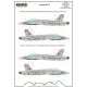 ModelMaker 1/72 D72089 F/A-18 Spain Standart Markings + Stencils Aircraft Decal ModelMaker 1/72 D72089 F/A-18 Spain Standart Markings + Stencils Aircraft Decal