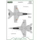ModelMaker 1/72 D72089 F/A-18 Spain Standart Markings + Stencils Aircraft Decal ModelMaker 1/72 D72089 F/A-18 Spain Standart Markings + Stencils Aircraft Decal