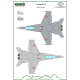 ModelMaker 1/72 D72089 F/A-18 Spain Standart Markings + Stencils Aircraft Decal ModelMaker 1/72 D72089 F/A-18 Spain Standart Markings + Stencils Aircraft Decal