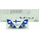 ModelMaker 1/72 D72177 Finnish F/A-18C Display Team 2022 Aircraft Decal