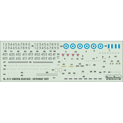 ModelMaker 1/72 D72211 Greek Rafale - generic set Aircraft Decal