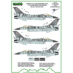 ModelMaker 1/72 MD72061 Polish F-16C NATO Tiger Meet 2015 Tiger Demo Team Mask