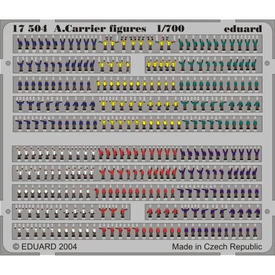Eduard 17504 1/700 Air.Carrier Figures 1/700 Photo-Etched for Ships Photo etched set