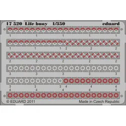 Eduard 17520 1/350 Life buoy 0 Photo-Etched for Ships Photo etched set