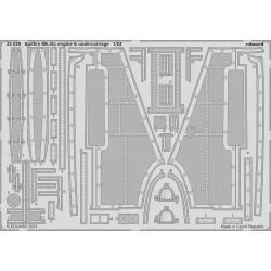 Eduard 23039 1/24 Spitfire Mk.IXc engine & undercarriage Photo-Etched for Aircraft Photo etched set