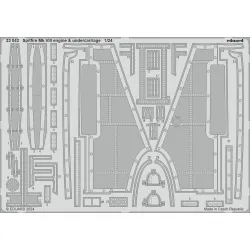 Eduard 23042 1/24 Spitfire Mk.VIII Engine And Undercarriage AIRFIX Photo-Etched for Aircraft