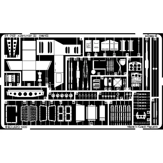 Eduard 32043 1/32 Alouette II Photo-Etched for Aircraft Photo etched set