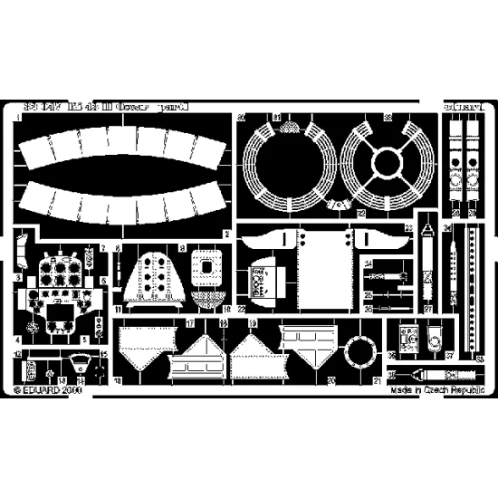 Eduard 32047 1/32 Ki-43 II Oscar Photo-Etched for Aircraft Photo etched set