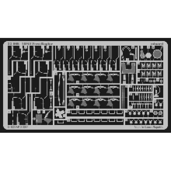 Eduard 32066 1/32 A6M5 Zero engine Photo-Etched for Aircraft Photo etched set