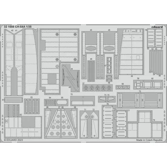 Eduard 321008 1/35 CH-54A Photo-Etched for Aircraft Photo etched set