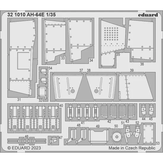 Eduard 321010 1/35 AH-64E Photo-Etched for Aircraft Photo etched set