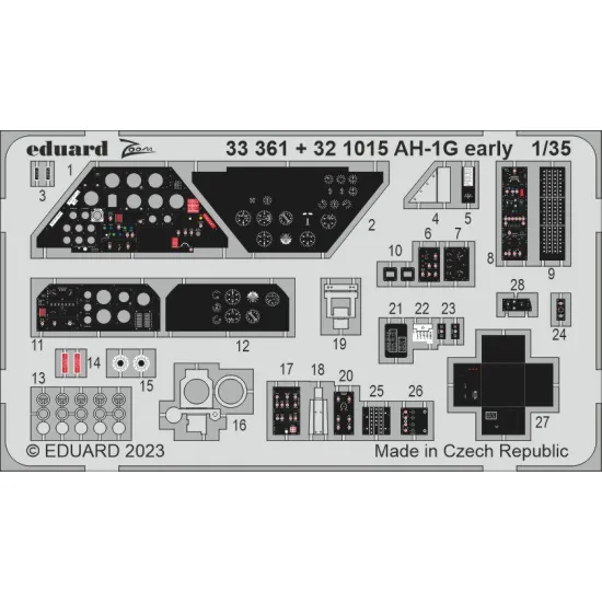 Eduard 321015 1/35 AH-1G early Photo-Etched for Aircraft Photo etched set