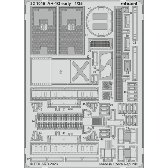 Eduard 321015 1/35 AH-1G early Photo-Etched for Aircraft Photo etched set