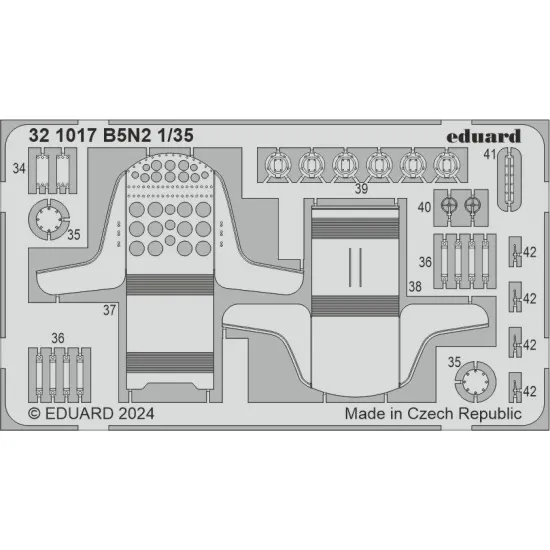 Eduard 321017 1/35 B5N2 Photo-Etched for Aircraft Photo etched set