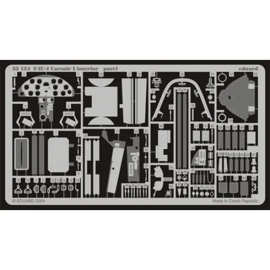 Eduard 32124 1/32 F4U-4 interior Photo-Etched for Aircraft Photo etched set