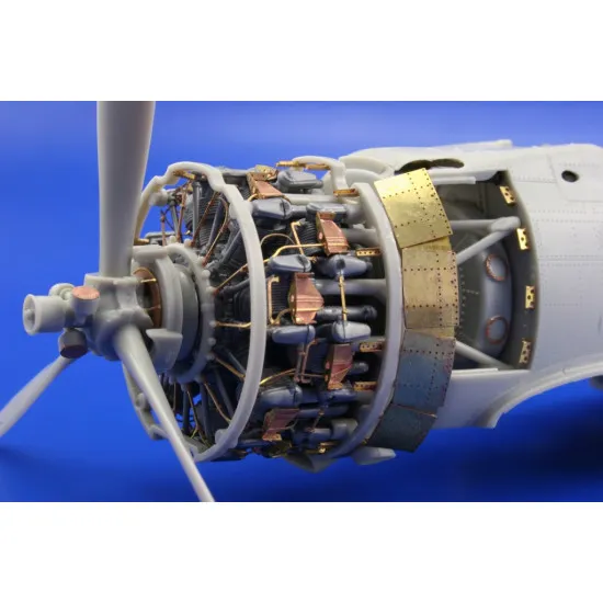 Eduard 32161 1/32 A6M2 Zero type 21 engine Photo-Etched for Aircraft Photo etched set
