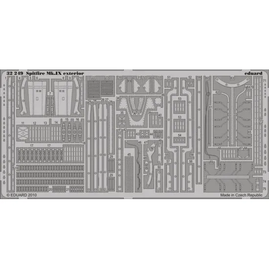 Eduard 32249 1/32 Spitfire Mk.IX exterior Photo-Etched for Aircraft Photo etched set