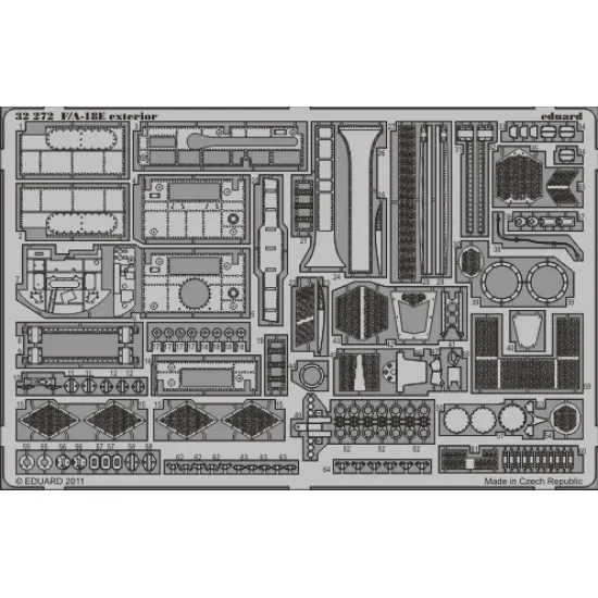 Eduard 32272 1/32 F/A-18E exterior Photo-Etched for Aircraft Photo etched set