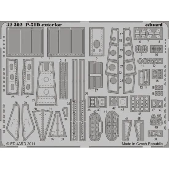 Eduard 32302 1/32 P-51D exterior Photo-Etched for Aircraft Photo etched set