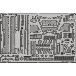 Eduard 32307 1/32 P-51D engine Photo-Etched for Aircraft Photo etched set