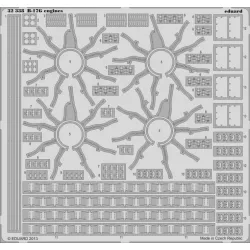 Eduard 32338 1/32 B-17G engines Photo-Etched for Aircraft Photo etched set