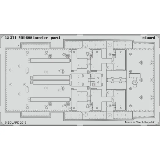 Eduard 32371 1/35 MH-60S interior Photo-Etched for Aircraft Photo etched set