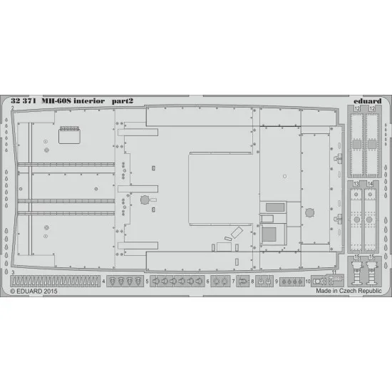 Eduard 32371 1/35 MH-60S interior Photo-Etched for Aircraft Photo etched set