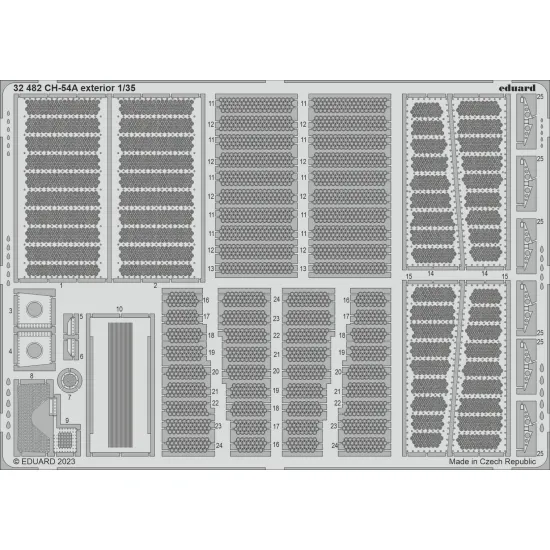 Eduard 32482 1/35 CH-54A exterior Photo-Etched for Aircraft Photo etched set
