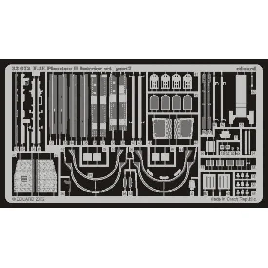 Eduard 32503 1/32 F-4E interior Photo-Etched for Aircraft Photo etched set