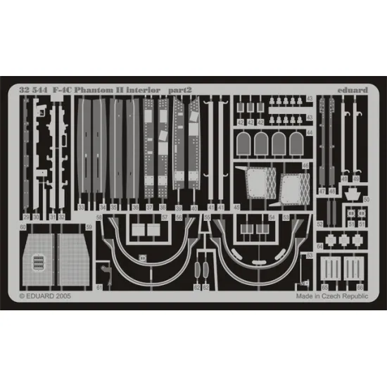 Eduard 32544 1/32 F-4C interior Photo-Etched for Aircraft Photo etched set