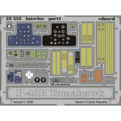 Eduard 32553 1/32 P-40B interior Photo-Etched for Aircraft Photo etched set