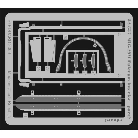Eduard 32557 1/32 MiG-29M Fulcrum interior Photo-Etched for Aircraft Photo etched set