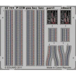Eduard 32721 1/32 P-51D gun bay late Photo-Etched for Aircraft Photo etched set