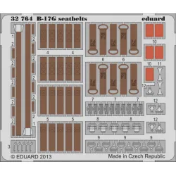Eduard 32764 1/32 B-17G seatbelts Photo-Etched for Aircraft Photo etched set
