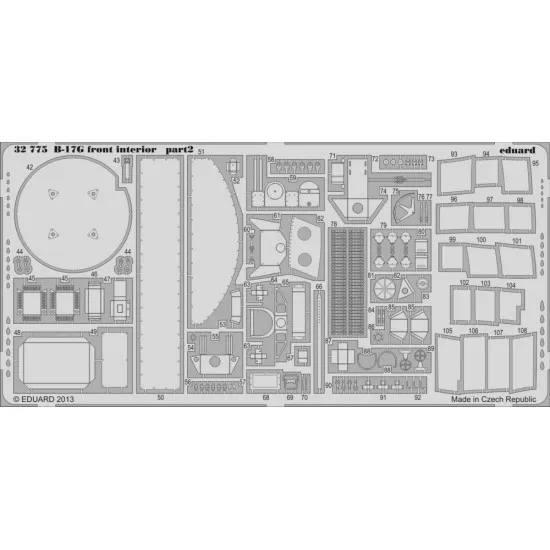 Eduard 32775 1/32 B-17G front interior Photo-Etched for Aircraft Photo etched set